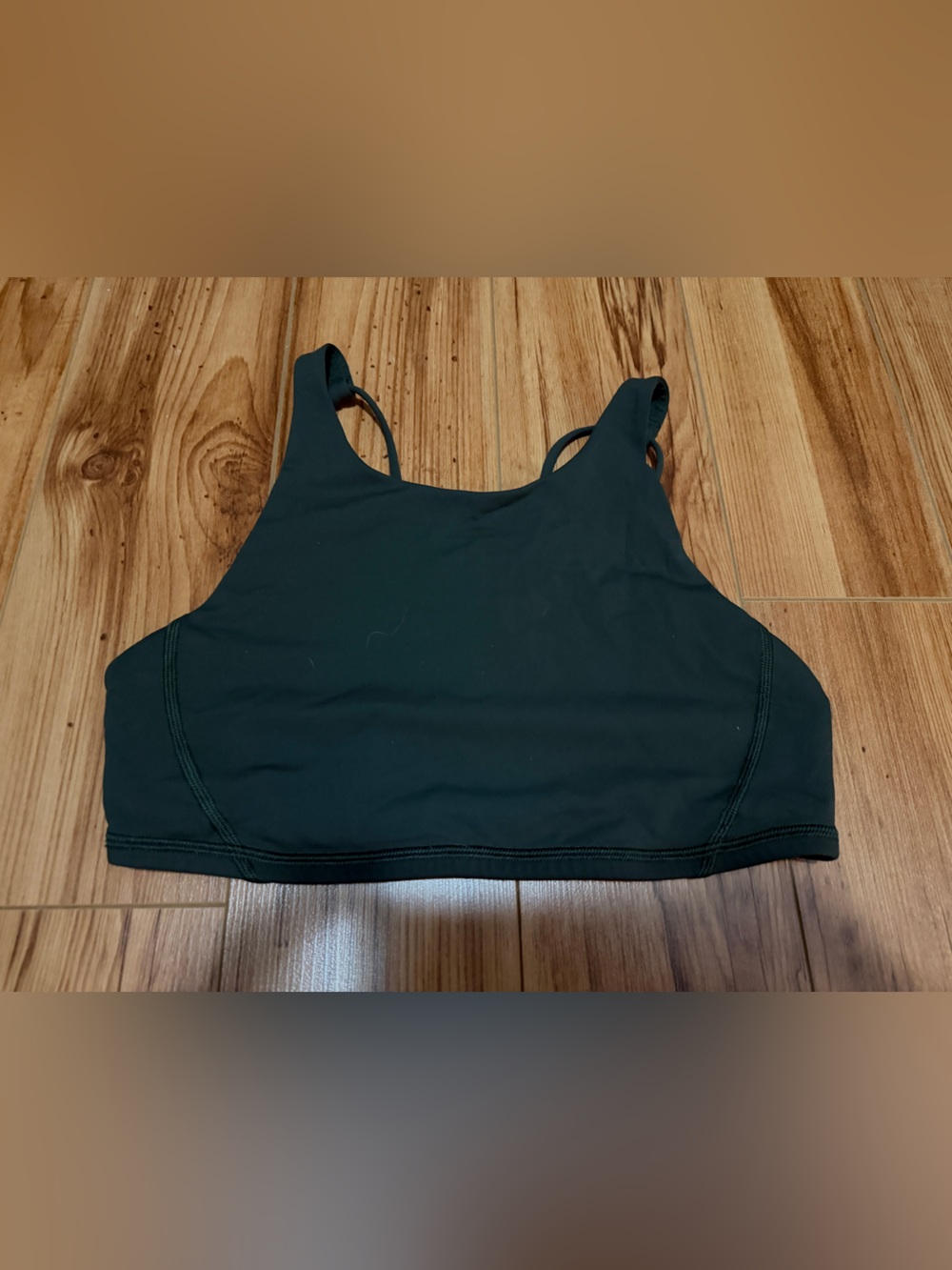 lululemon athletica Dark Green High-Neck Sports Bra